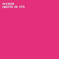 #E4307B - Cerise Red Color Image