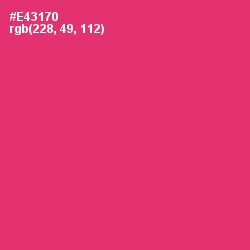 #E43170 - Cerise Red Color Image