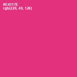 #E4317E - Cerise Red Color Image