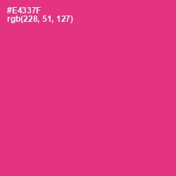 #E4337F - Cerise Red Color Image