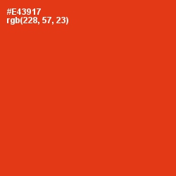#E43917 - Scarlet Color Image