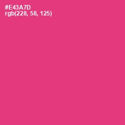 #E43A7D - Cerise Red Color Image