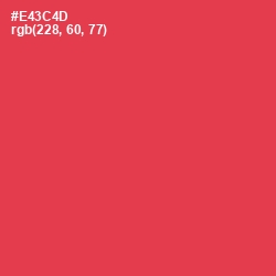 #E43C4D - Amaranth Color Image
