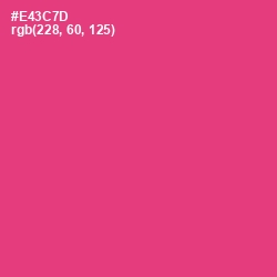 #E43C7D - Cerise Red Color Image