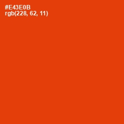 #E43E0B - Scarlet Color Image