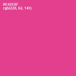 #E43E8F - Wild Strawberry Color Image