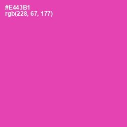 #E443B1 - Brilliant Rose Color Image