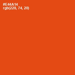 #E44A14 - Trinidad Color Image