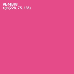 #E44B88 - French Rose Color Image