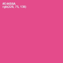 #E44B8A - French Rose Color Image