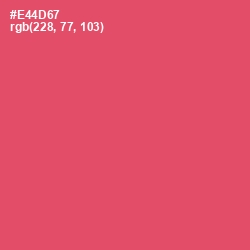 #E44D67 - Mandy Color Image
