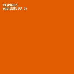 #E45D03 - Trinidad Color Image