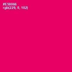 #E50066 - Rose Color Image