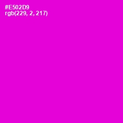 #E502D9 - Purple Pizzazz Color Image
