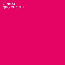 #E50363 - Rose Color Image