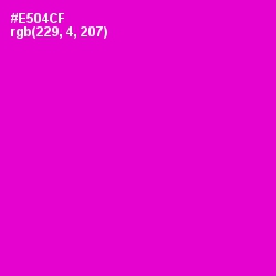 #E504CF - Purple Pizzazz Color Image