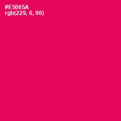 #E5065A - Razzmatazz Color Image
