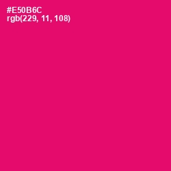 #E50B6C - Rose Color Image