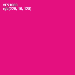 #E51080 - Red Violet Color Image