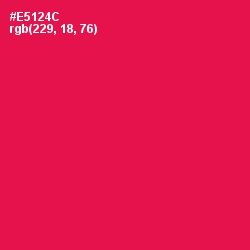 #E5124C - Razzmatazz Color Image