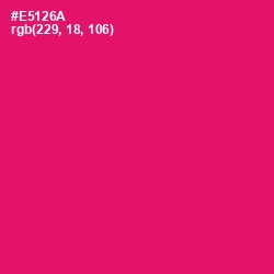 #E5126A - Rose Color Image