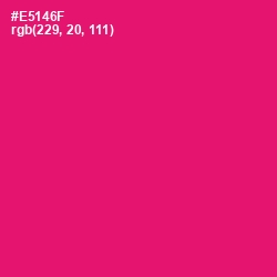#E5146F - Rose Color Image