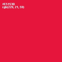 #E5153B - Red Ribbon Color Image