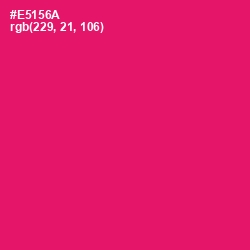 #E5156A - Rose Color Image