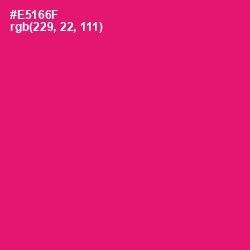 #E5166F - Rose Color Image