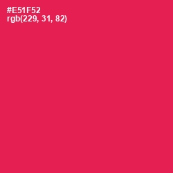 #E51F52 - Razzmatazz Color Image