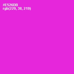 #E526DB - Razzle Dazzle Rose Color Image