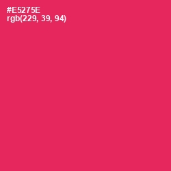 #E5275E - Amaranth Color Image