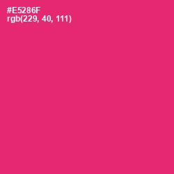 #E5286F - Cerise Red Color Image