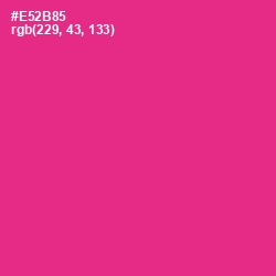 #E52B85 - Wild Strawberry Color Image