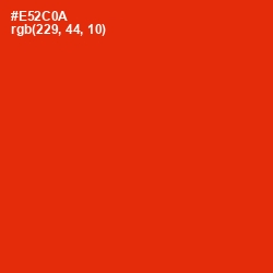 #E52C0A - Scarlet Color Image