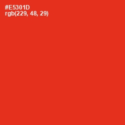 #E5301D - Scarlet Color Image