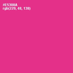 #E5308A - Wild Strawberry Color Image