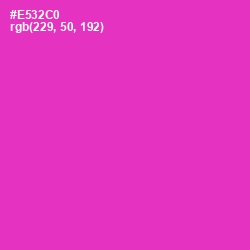 #E532C0 - Razzle Dazzle Rose Color Image