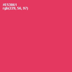 #E53861 - Cerise Red Color Image