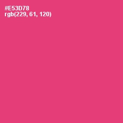 #E53D78 - Cerise Red Color Image