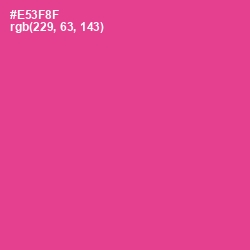 #E53F8F - Wild Strawberry Color Image