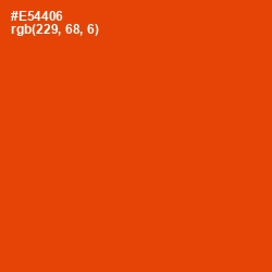 #E54406 - Trinidad Color Image