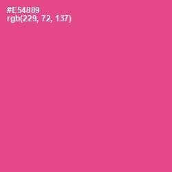 #E54889 - French Rose Color Image