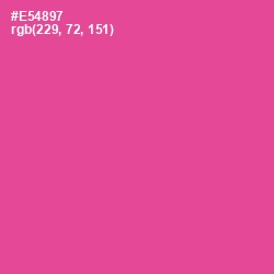 #E54897 - French Rose Color Image