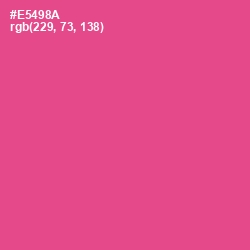 #E5498A - French Rose Color Image