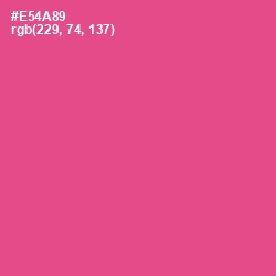 #E54A89 - French Rose Color Image