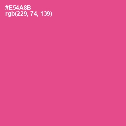 #E54A8B - French Rose Color Image