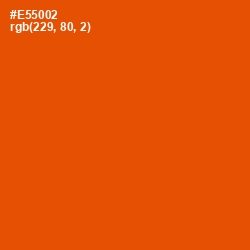 #E55002 - Trinidad Color Image