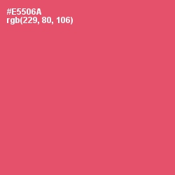 #E5506A - Mandy Color Image