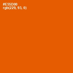 #E55D00 - Trinidad Color Image